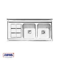 سینک روکار ایلیا استیل مدل 1064