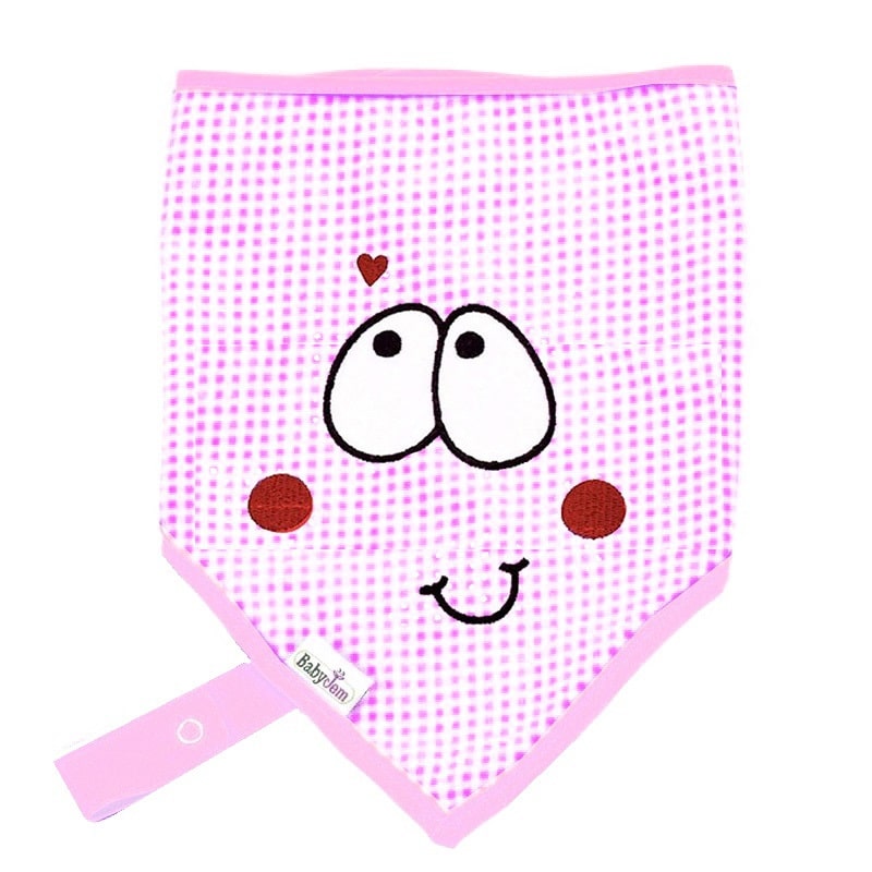 پیشبند نوزاد سه گوش طرح دار بیبی جم Baby Jem