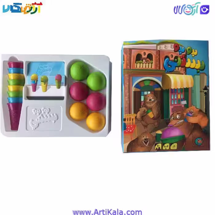 بازی فکری بدو بدو بستنی دو نفره زرافه