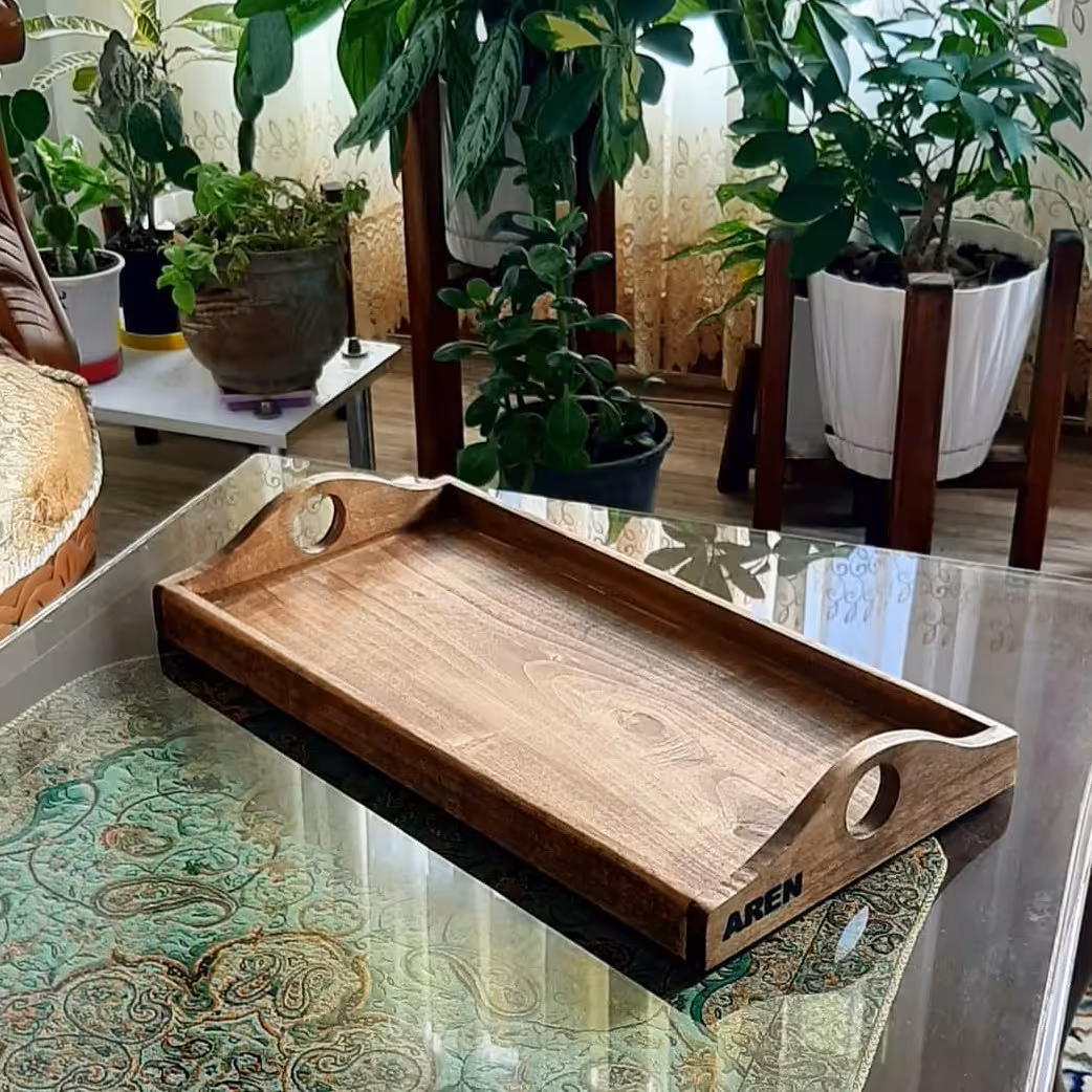 سینی چوبی دکوری