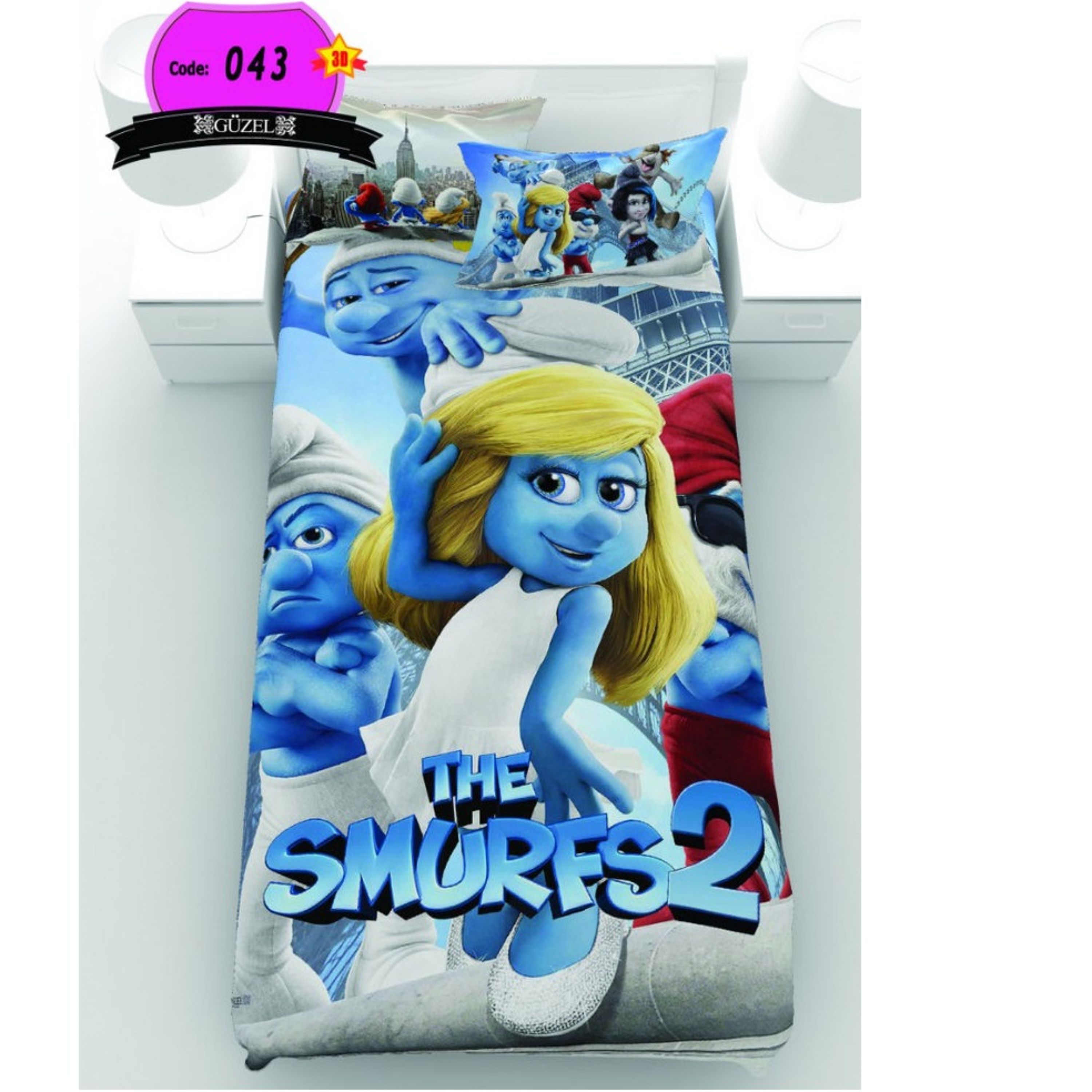 روتختی تک نفره سه بعدی برند گوزل -5 تکه -کد43