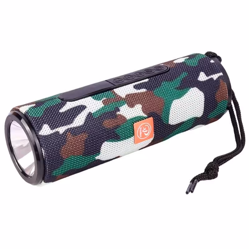 اسپیکر بلوتوثی ایکس پی پروداکت مدل XP-B579 چراغ قوه دار رنگ چریکی