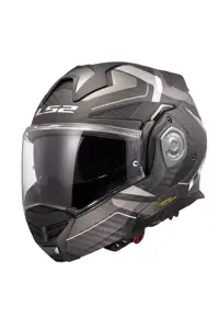 کلاه کاسکت موتورسیکلت سفید ADVANT X CARBON HORIZON JAW ایمنی باز LS2