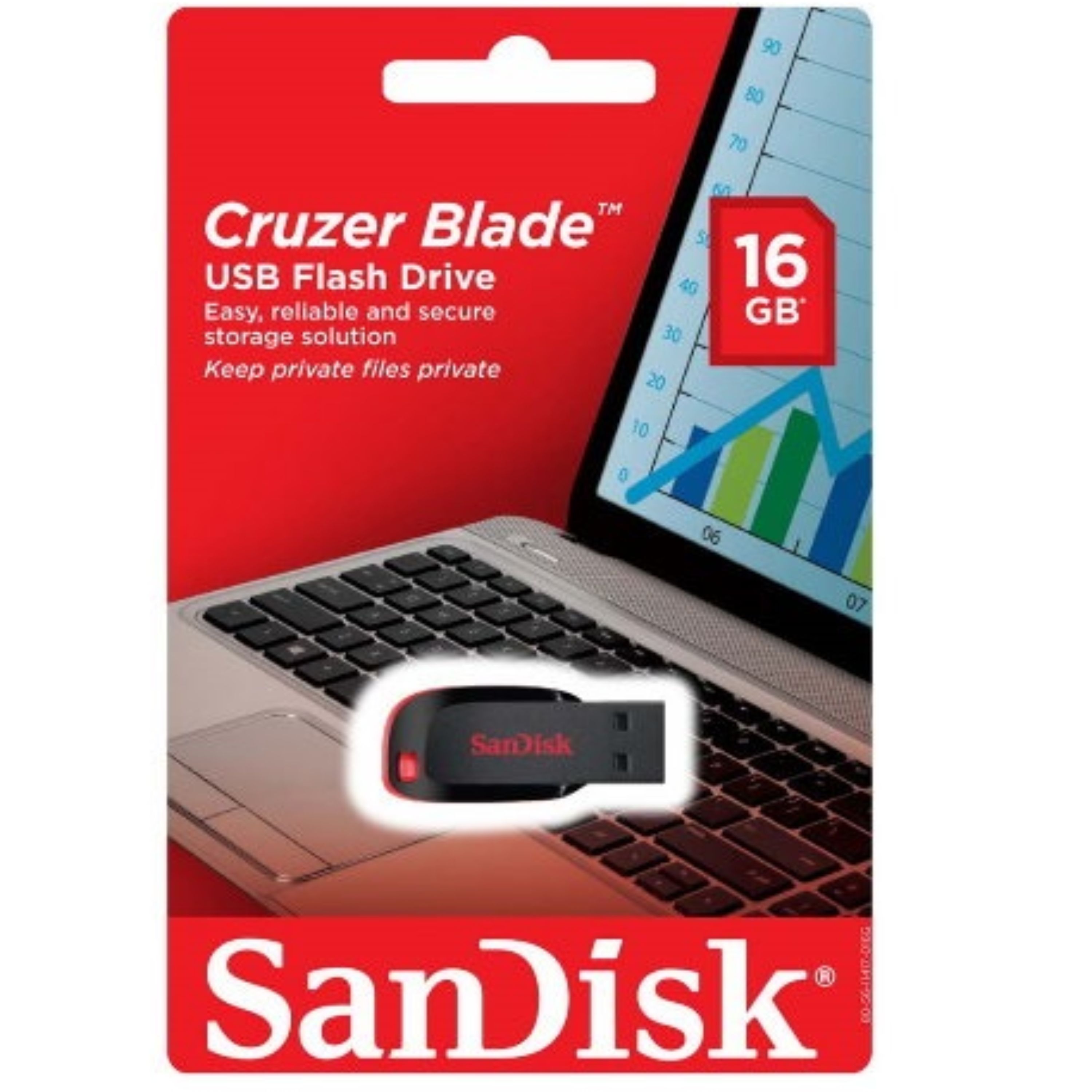 فلش 16GB SanDisk Cruzer Blade CZ50 با گارانتی 3 ساله