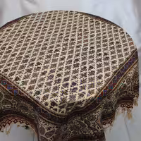 رومیزی قلمکار اعلا طرح گل ریز سایز 100 در 100