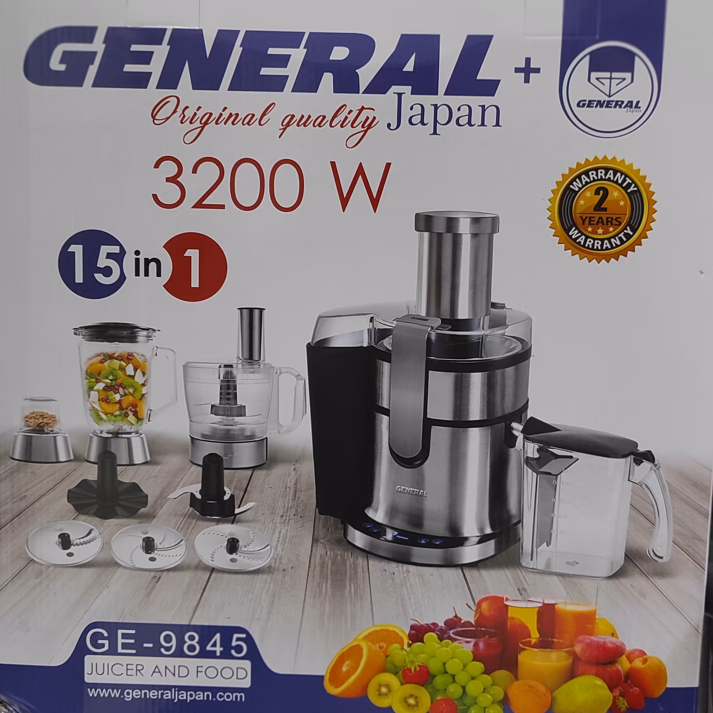 آبمیوه گیری غذاساز 15کاره جنرال مدلGE9845