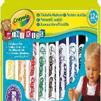 ماژیک قابل شست و شو 12 رنگ کودک crayola کد 8325