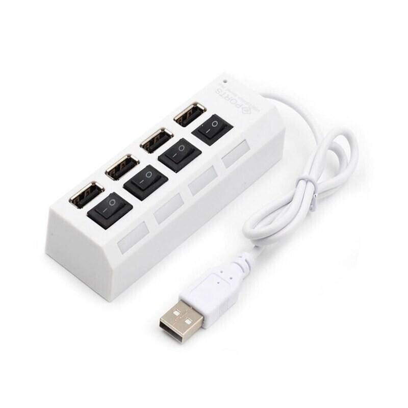 هاب 4 پورت USB 20 مدل HI-SPEED سفید