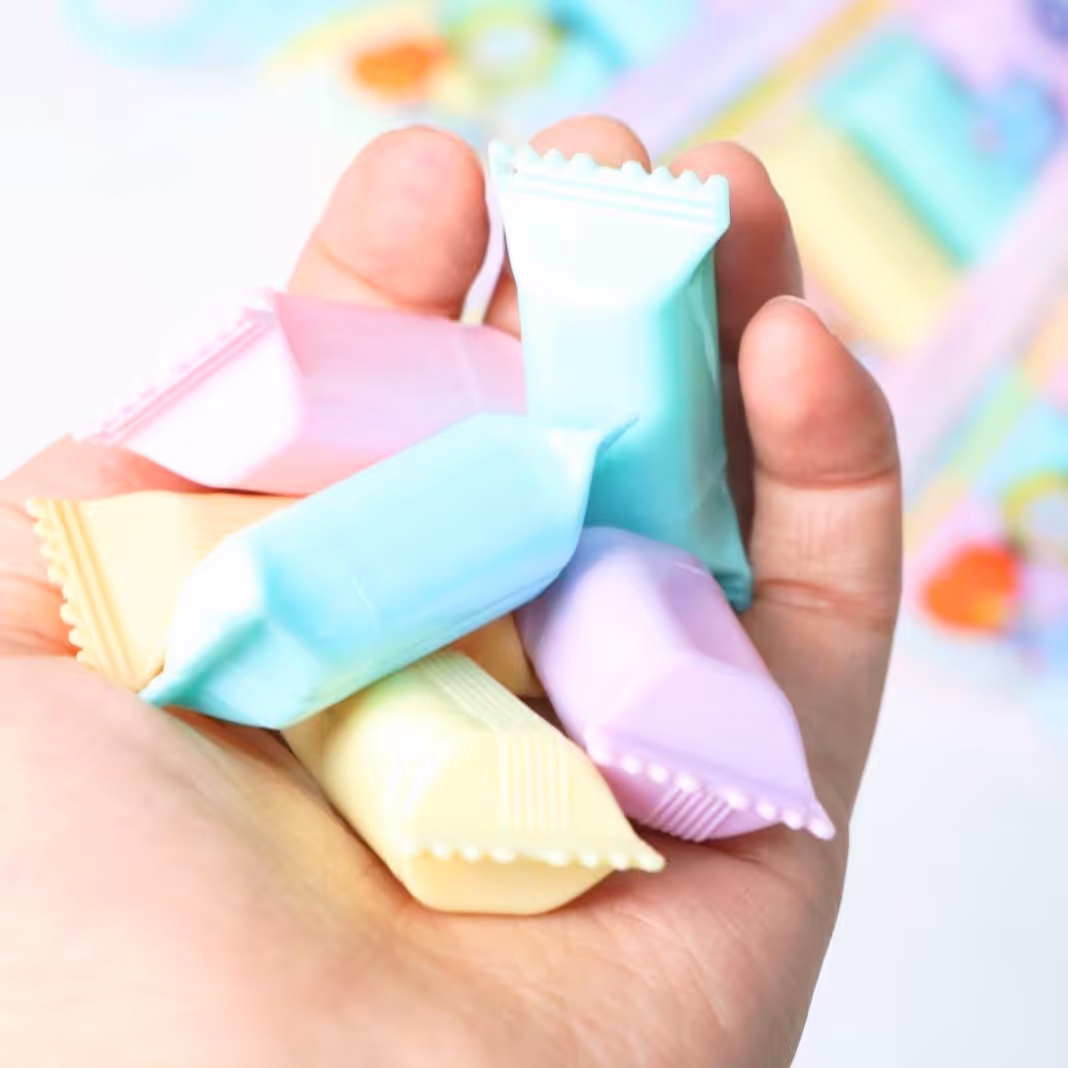  ماژیک هایلایتر مینی طرح شکلات  چند رنگ