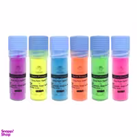 پودر رنگ رزین اپوکسی اوریران مدل Neon Powder حجم 15 میلی لیتر بسته 6 عددی