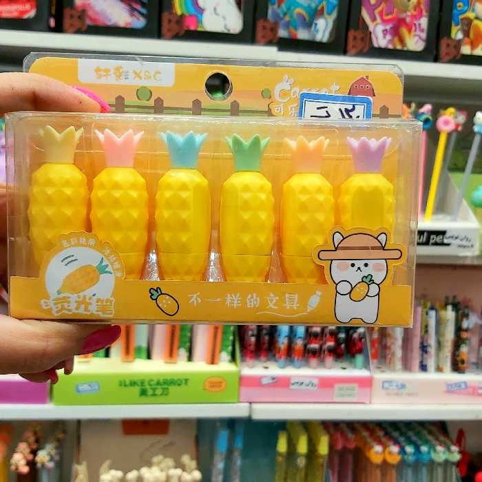 هایلایتر فانتزی آناناس برند اصلی(هر عدد ؛ارسال رنگ به صورت رندوم)