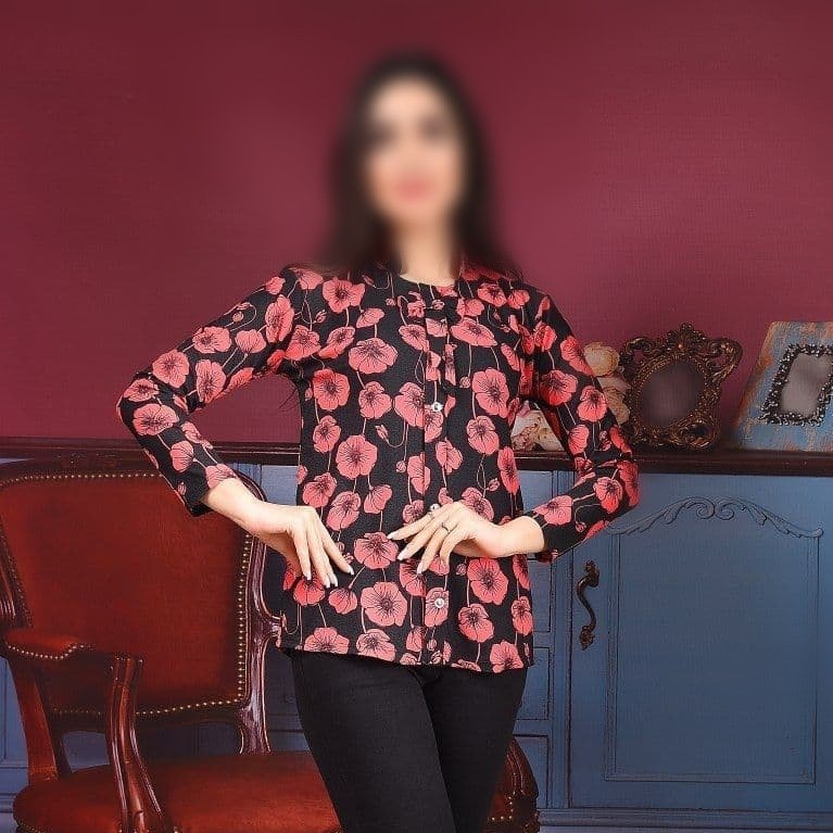 شومیز پاپیون دار طرح دکمه