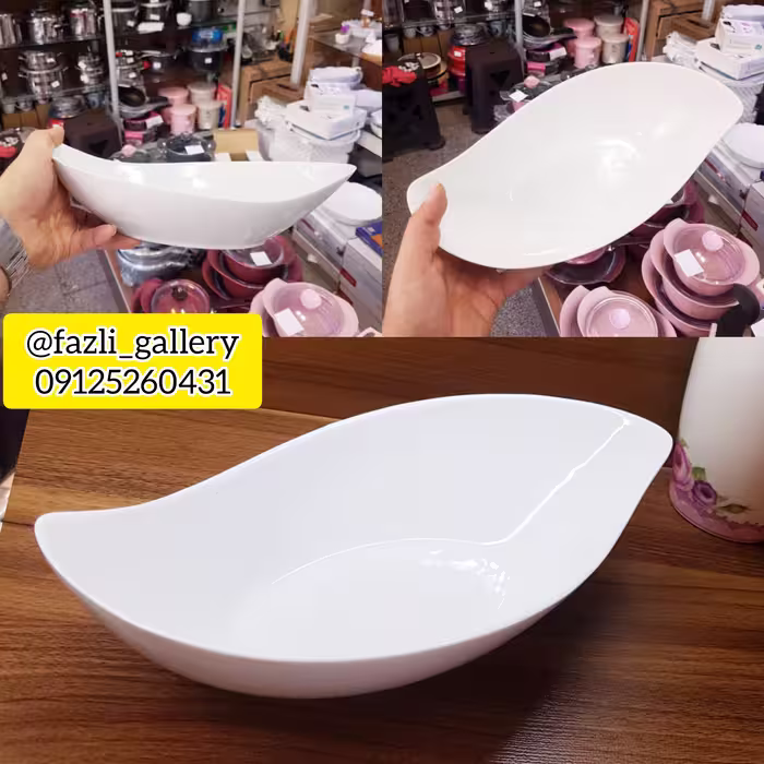 کشکول چینی کوچک سفید ساده (مرغخوری _ مرغ خوری _ تابه سفید _ کاسه)