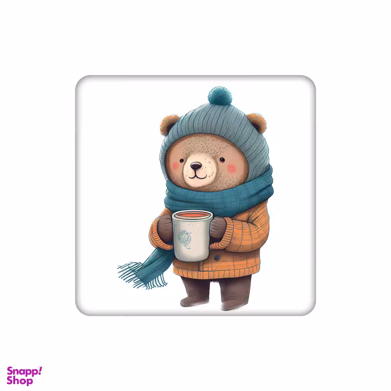 زیر لیوانی طرح خرس سرمایی کد 7020175