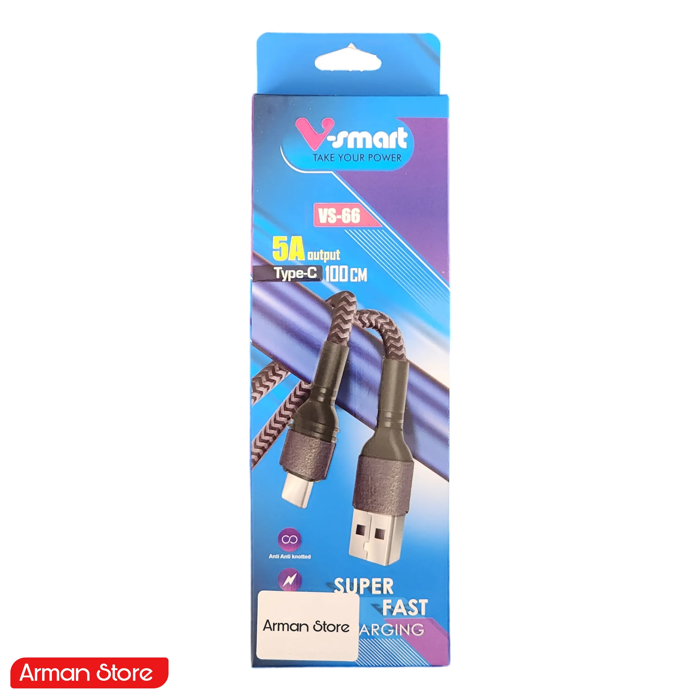 کابل شارژ اندروید فست شارژ Vsmart VS-66 - آرمان استور