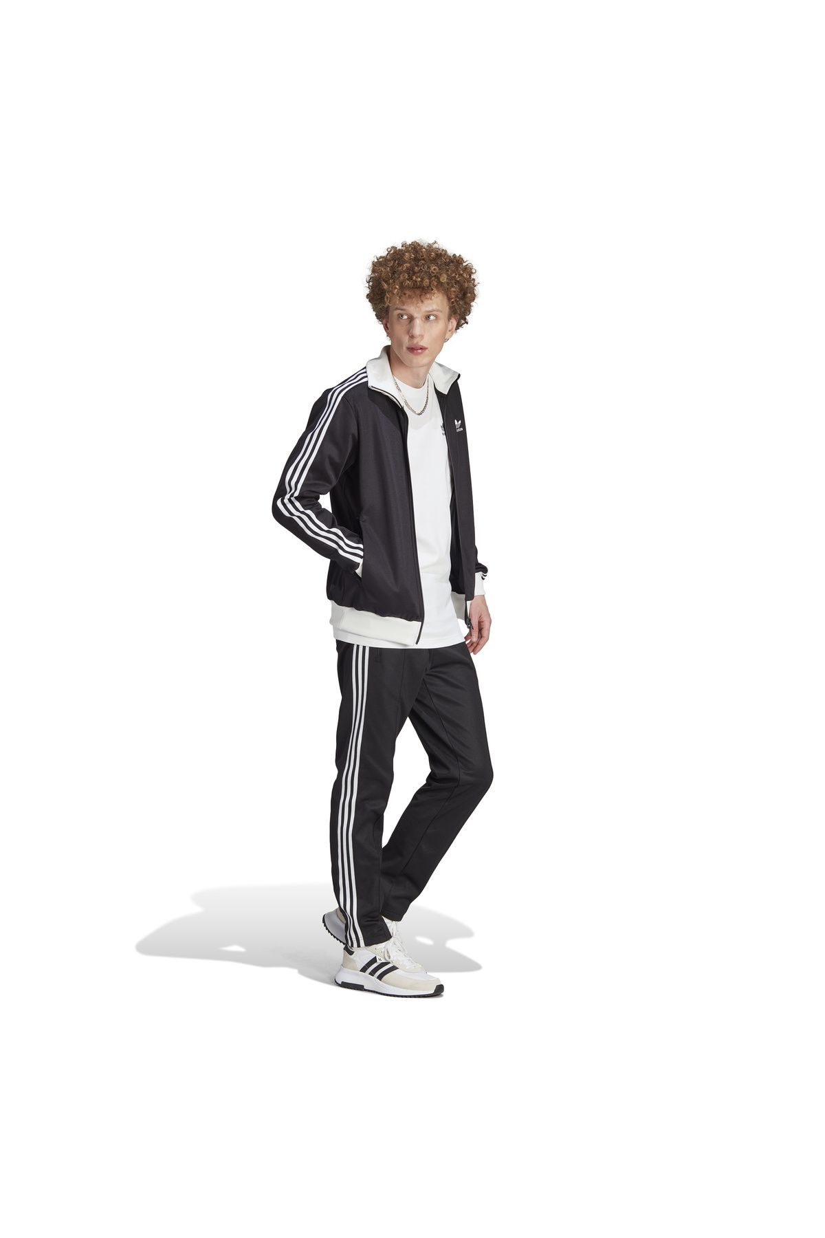سویشرت ورزشی مشکی مردانه کلاسیک لباس سیاه اورجینال adidas