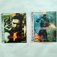 پک دو بازی کامپیوتری  Resident evil 5 . crysis 2