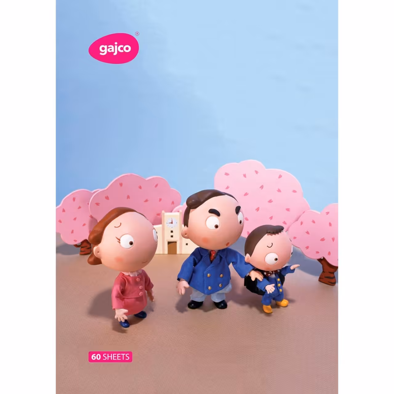 دفتر 60 برگ گاجکو طرح خانواده شاد با رایحه شکلات