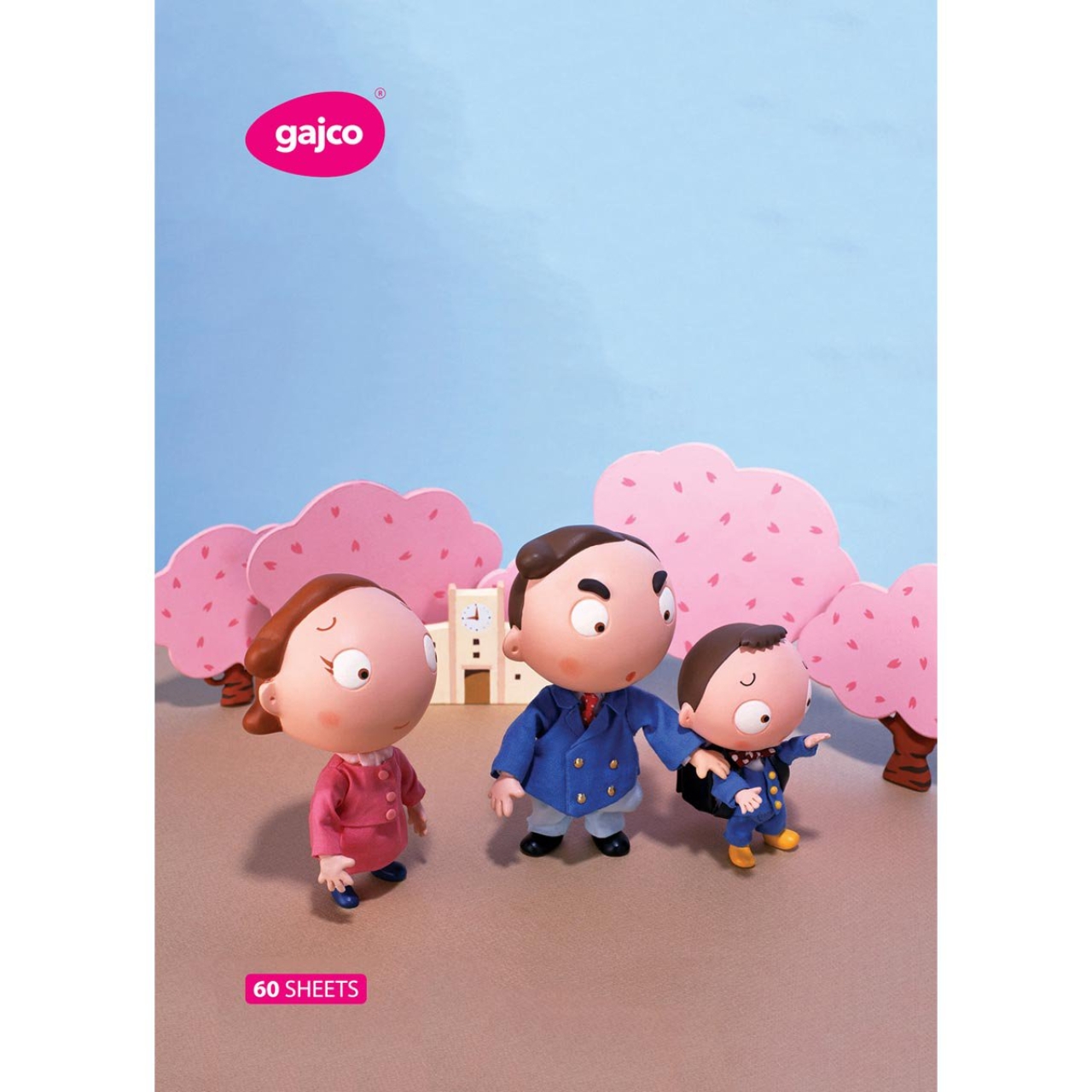 دفتر 60 برگ گاجکو طرح خانواده شاد با رایحه شکلات