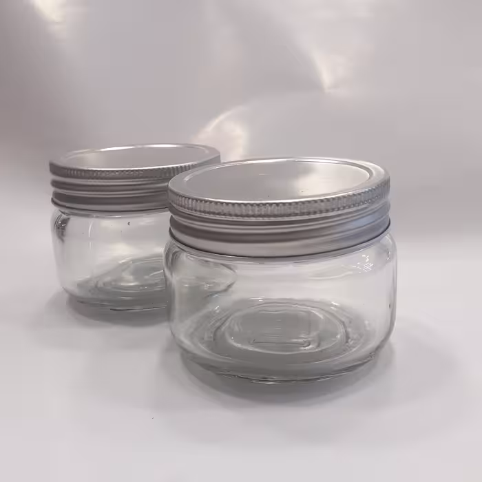 بانکه شیشه ای  درب کانتینری ارتفاع هفت سانتی