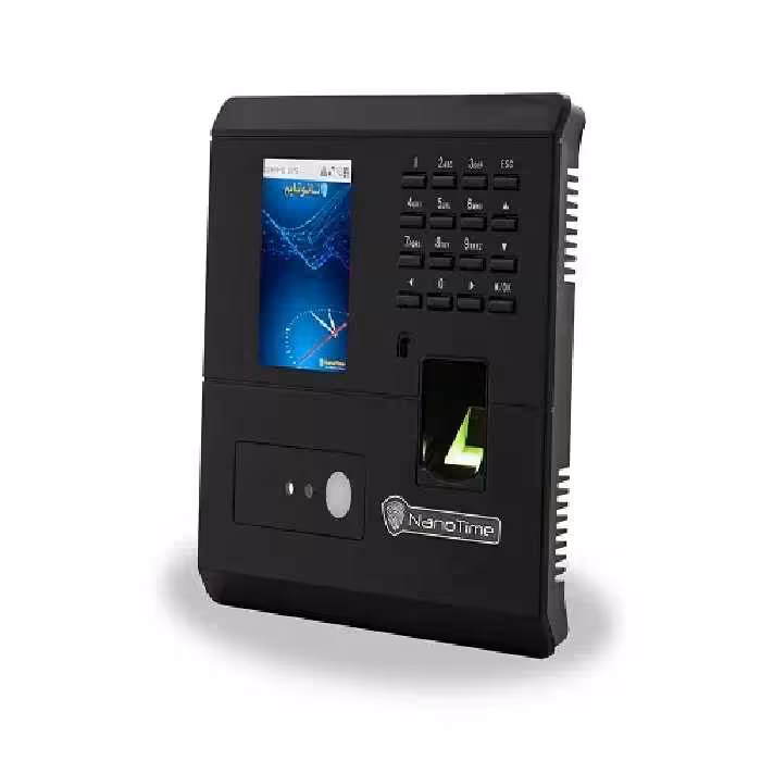 دستگاه حضور و غیاب تشخیص چهره و اثر انگشتی نانو تایم مدل BF500 C
