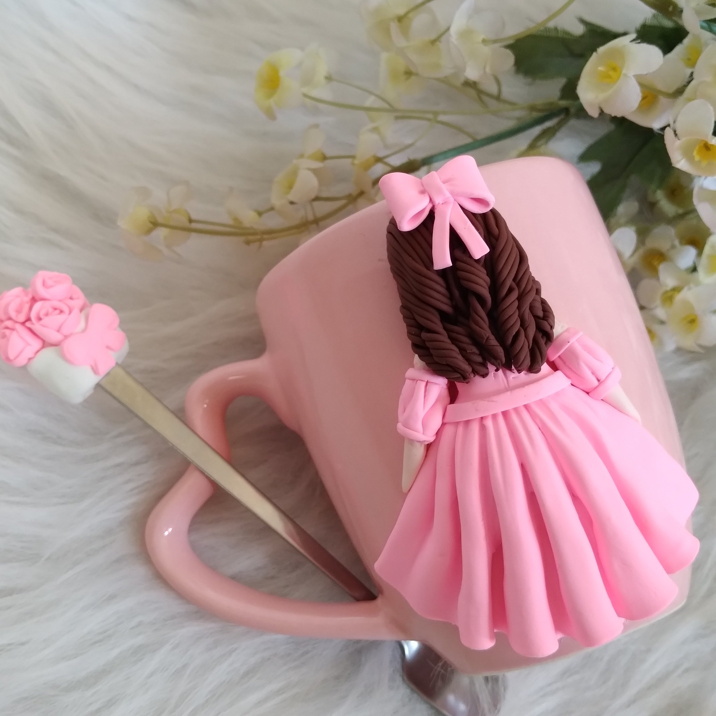 ماگ دخترونه با قاشق