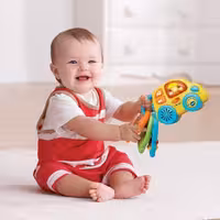 دسته کلید طرح ماشین موزیکال my 1st key rattle vtech 150603