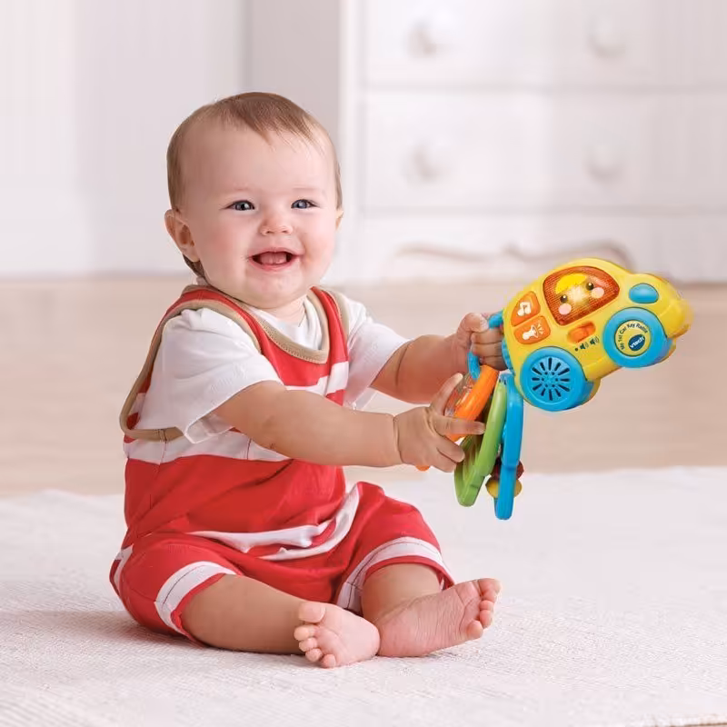دسته کلید طرح ماشین موزیکال my 1st key rattle vtech 150603