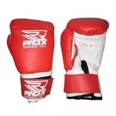 دستکش بوکس نیمه حرفه ای طرح FDX ساخت ایران ( قرمز ) سایز 8