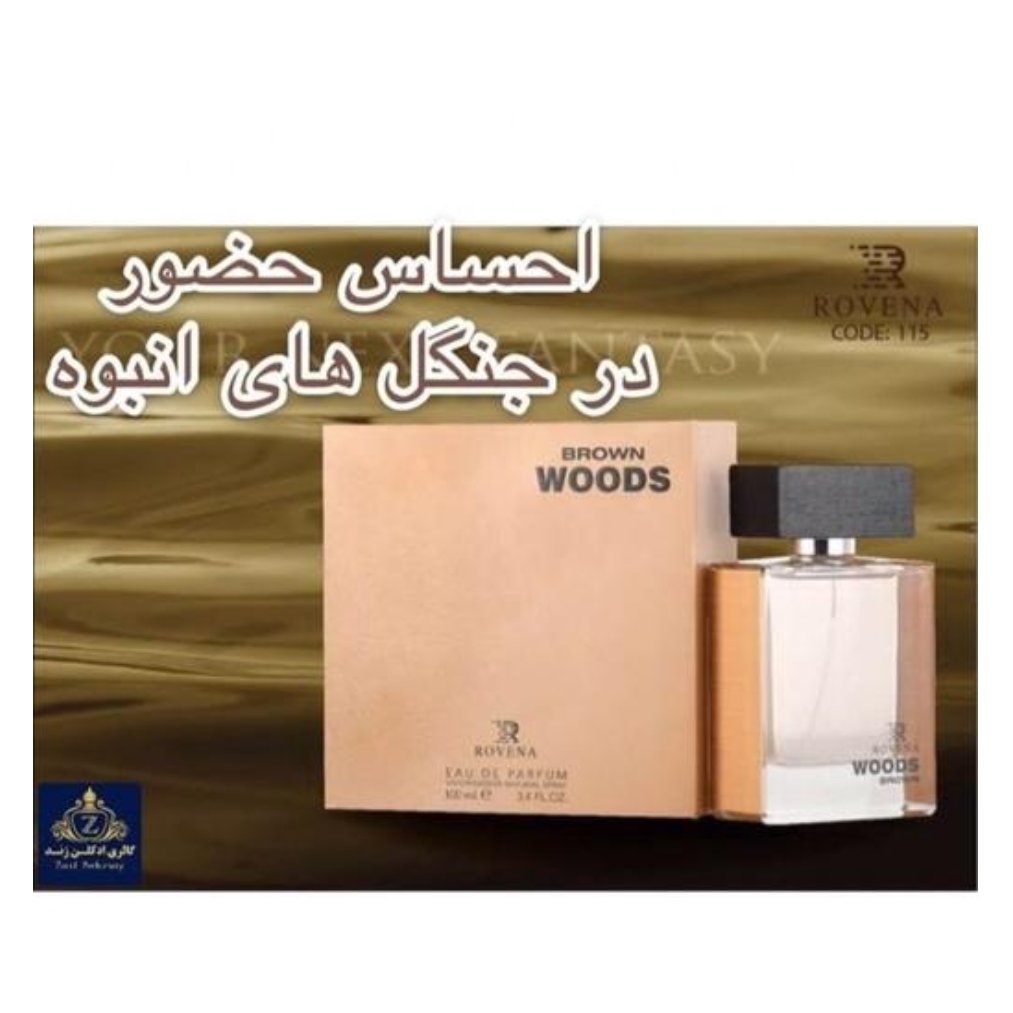 عطر ادکلن مردانه دیسکوارد هی وود قهوه ای روونا (Rovena brown woods/DSQUARED He Wood)