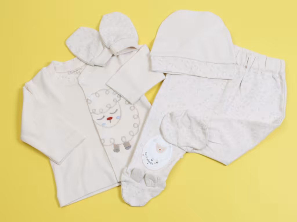 ست بیمارستانی نوزادی 4 تکه طرح ببعی دانالو Danaloo