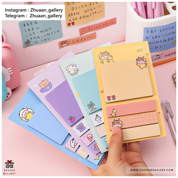 استیکی نت Lovely World فانتزی حیوانات