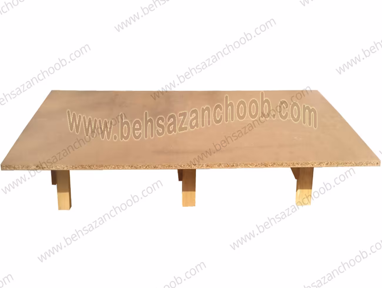 کفی تخت نئوپانی پایه چوبی base15