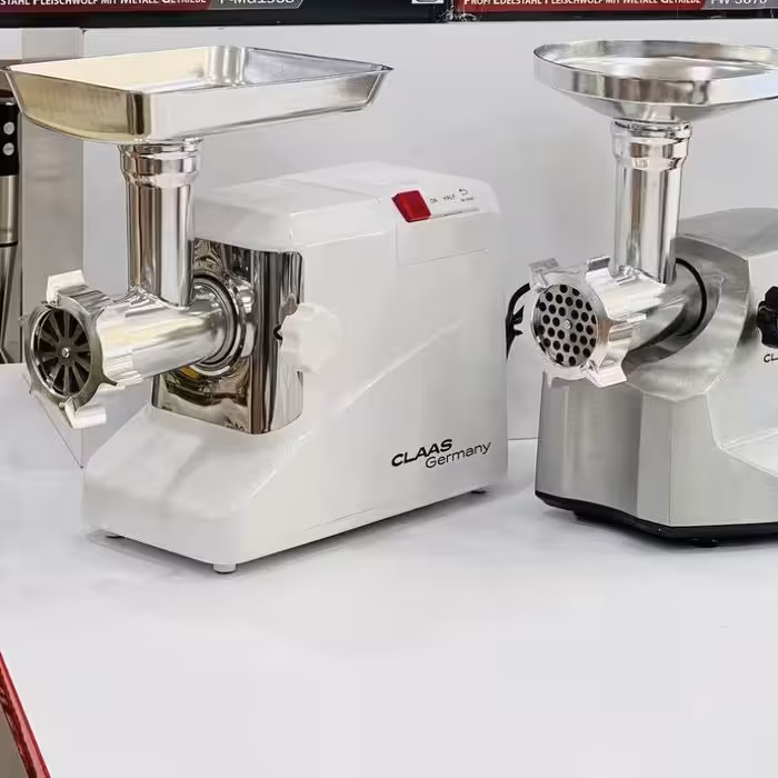 چرخ گوشت هم بدنه استیل و هم بدنه پلاستیک درجه یک فشرده 