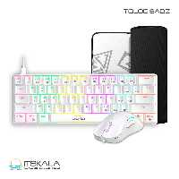قیمت و خرید کیبورد و موس و پد گیم دیاس مدل HERMES E4 WHITE | ITSKALA