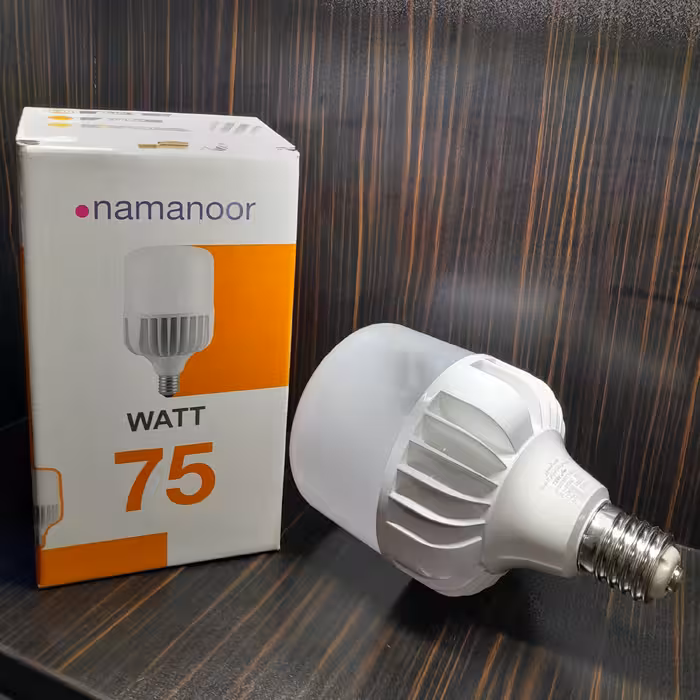 لامپ 75 وات استوانه ای نمانور با گارانتی 15 ماهه  
