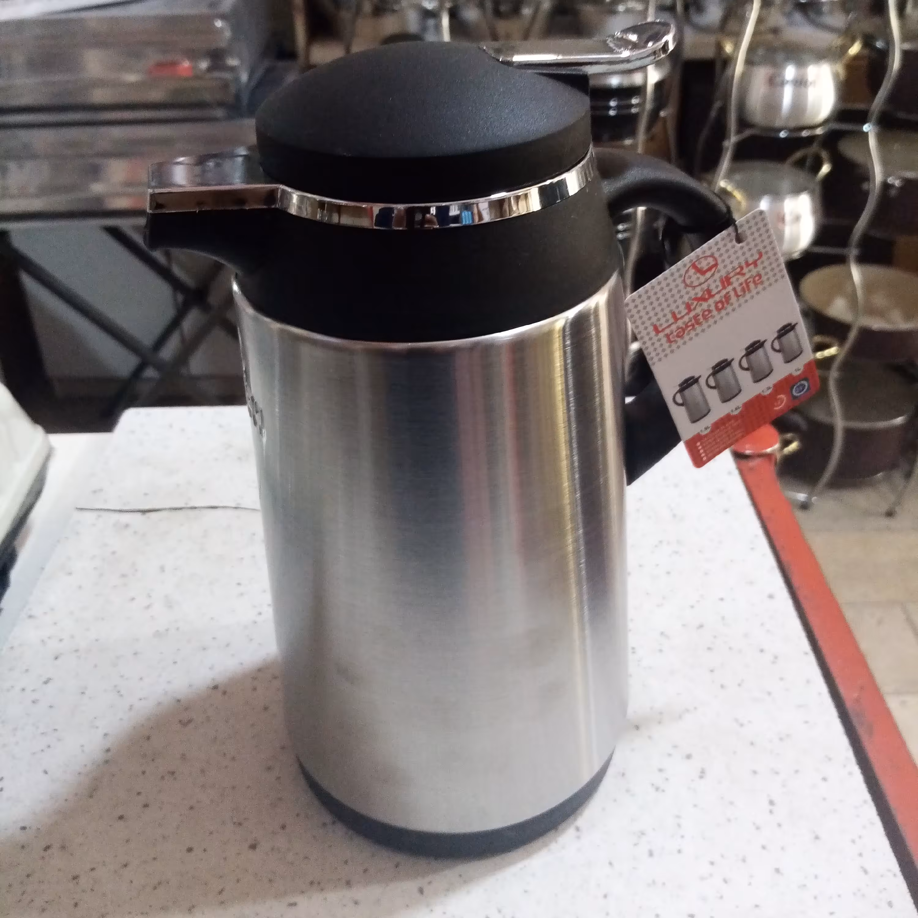 فلاکس 1 لیتری لاکچری شیشه بدنه استیل