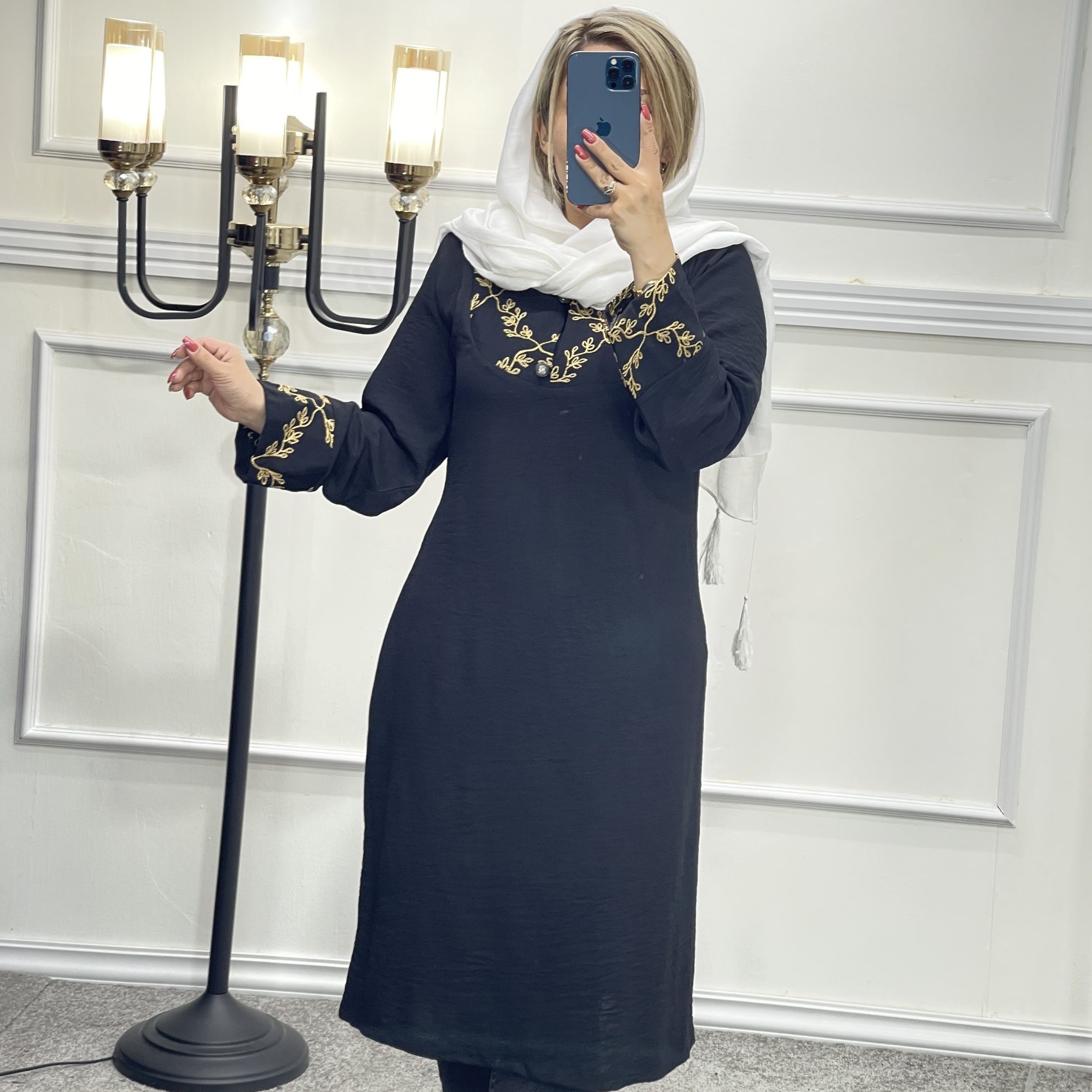 مانتو جلو بسته تک رنگ 