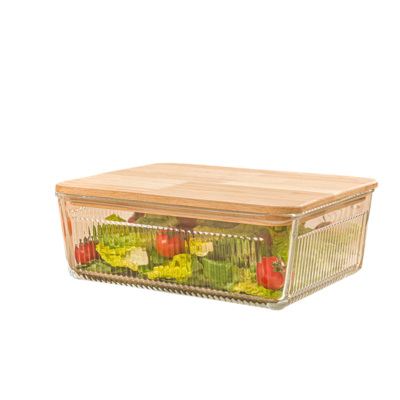 ظرف شیشه‌ایی شیار دار لیمون مدل pm210