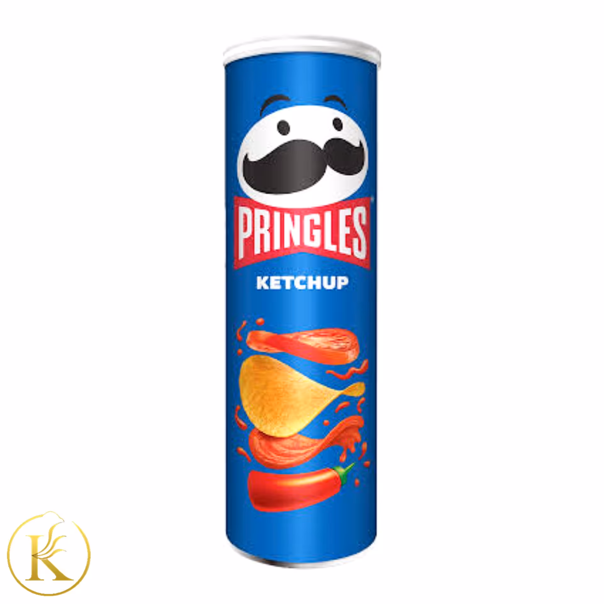 چیپس پرینگلز آبی با طعم کچاپ 165 گرمی pringles

