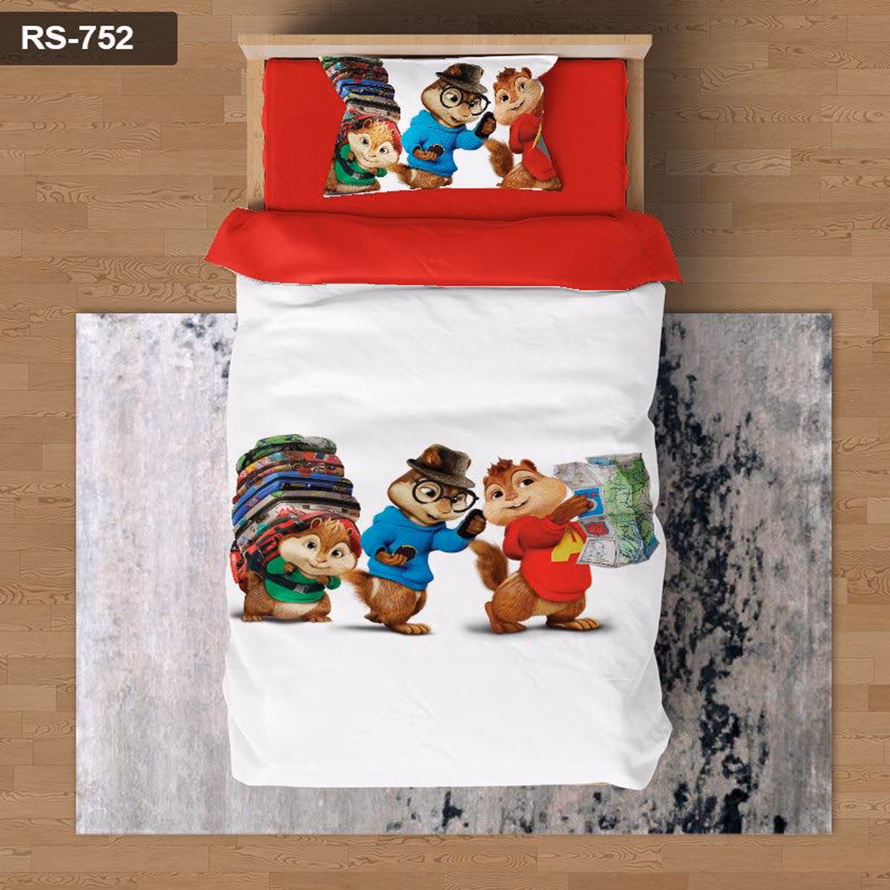 سرویس روتختی 1 نفره تنسل چاپی برندترک لند (Turk Land)  کد rs 752