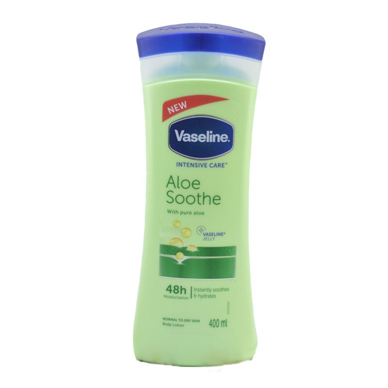 لوسیون بدن وازلین vaseline مدل Aloe Soothe(400ml)