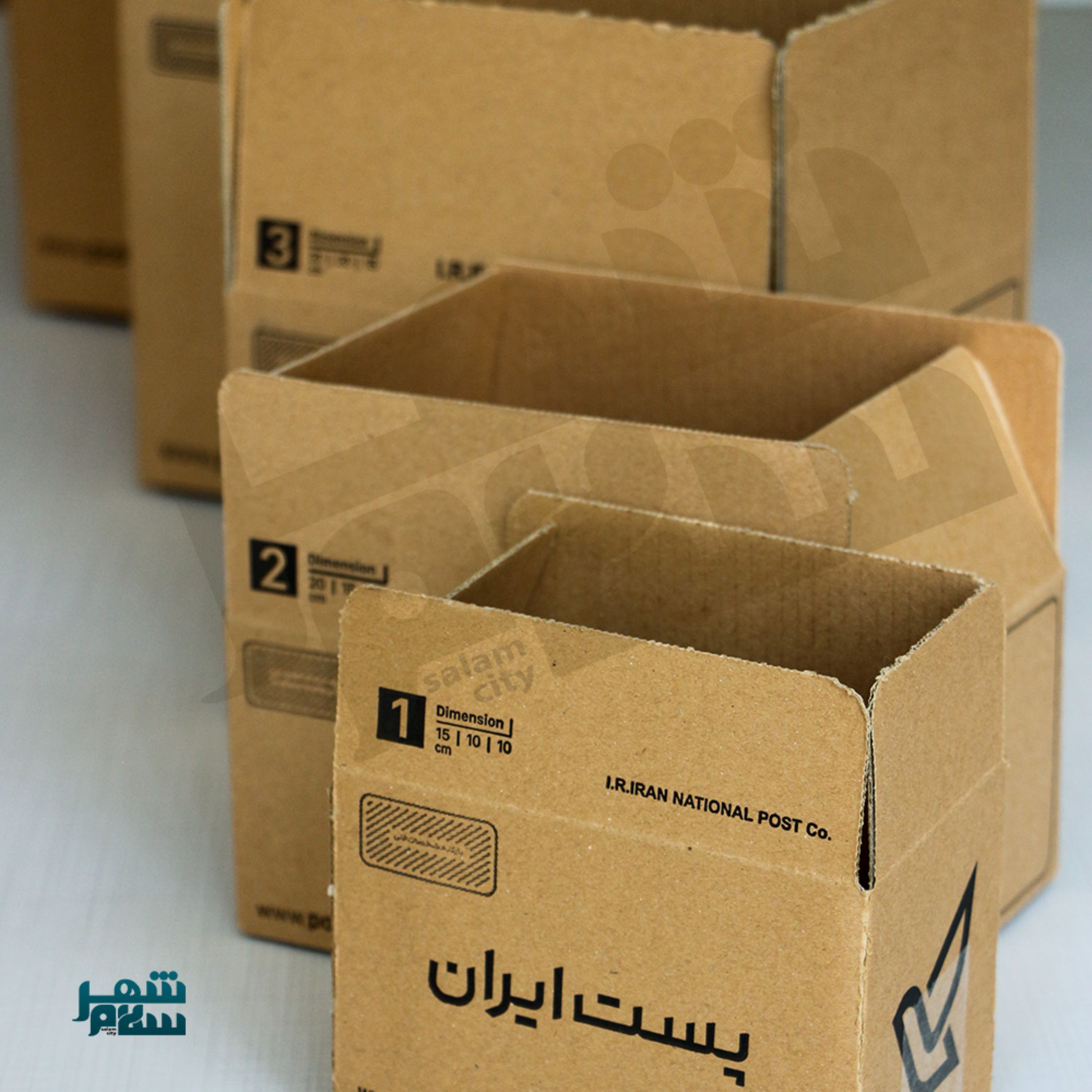 کارتن پستی سایز 5 با استاندارد شرکت پست