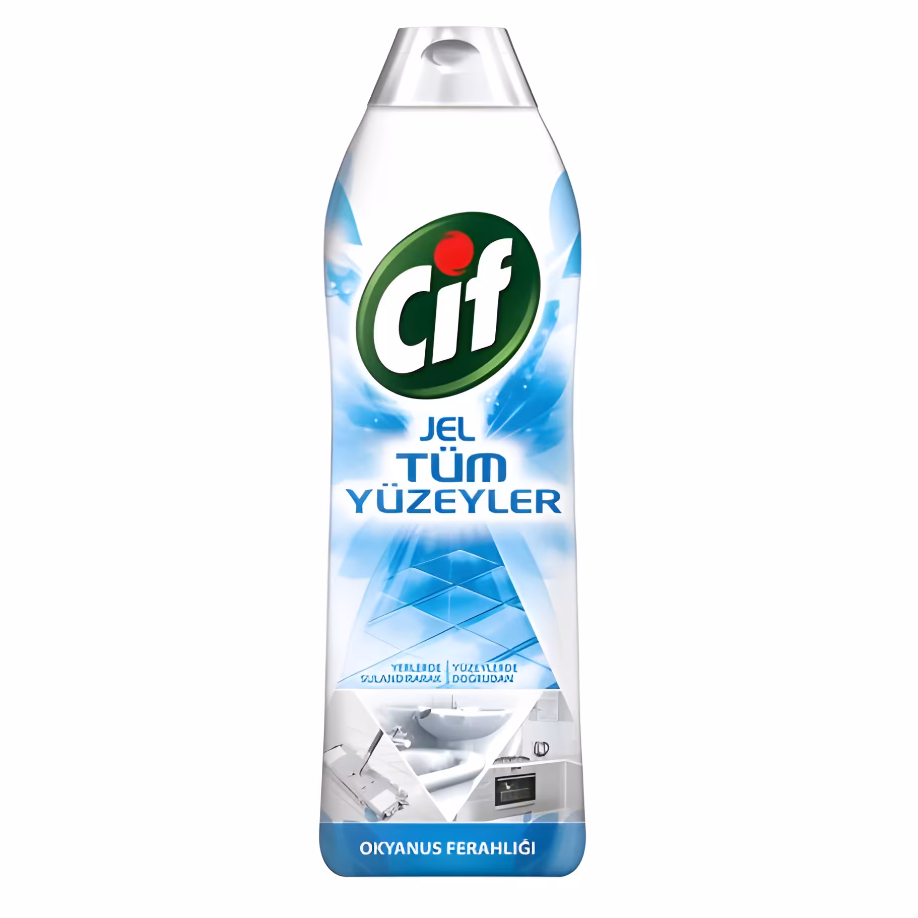 ژل پاک کننده سطوح کاشی و سرامیک همه کاره سیف Cif رایحه اقیانوس حجم 750 میل