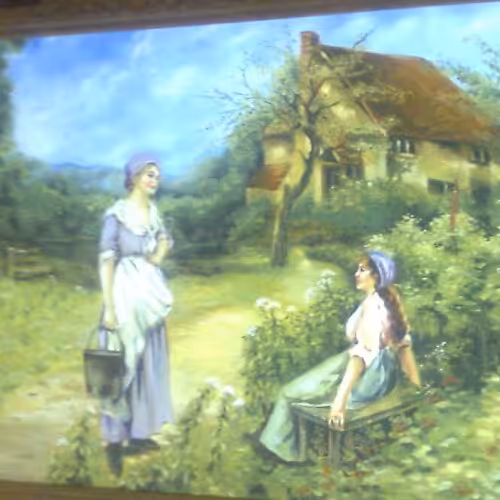 تابلوی هنری رنگ روغن از منظره