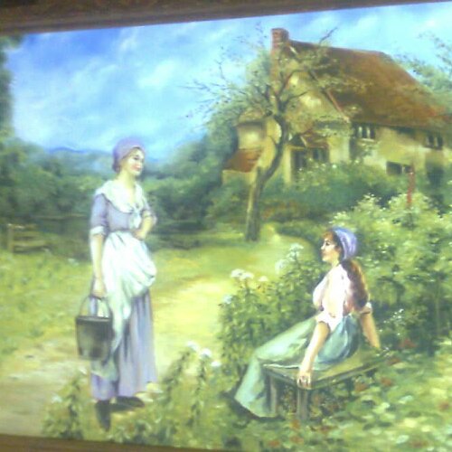 تابلوی هنری رنگ روغن از منظره