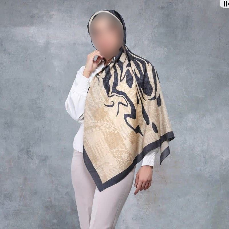 مدل جدید روسری نخی ژاکاردمون