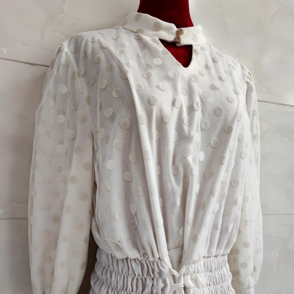 شومیز زنانه و دخترانه  سفید  سایز 38تا46