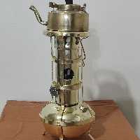 چراغ اعلاعدین با کتری تمام برنجی هندی تزیینی دکوری با قابلیت روشن شدن چراغ و با کیفیت بسیار بالا و سنگین تزئینی کلکسبونی