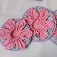 دم کنی سه تکه طرح گل شش پر                             